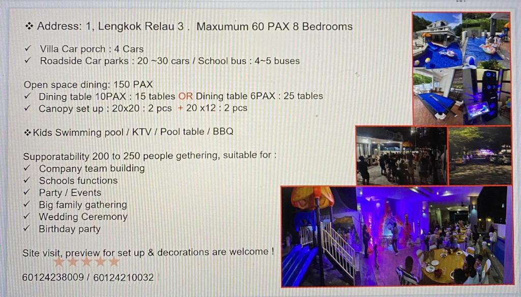 Villa near SPICE Arena 3BR 15PAX with KTV Pool Table and Kids Swimming Pool photo 1