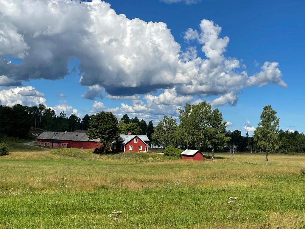 Charmigt hus nära sjön i mycket vacker miljö