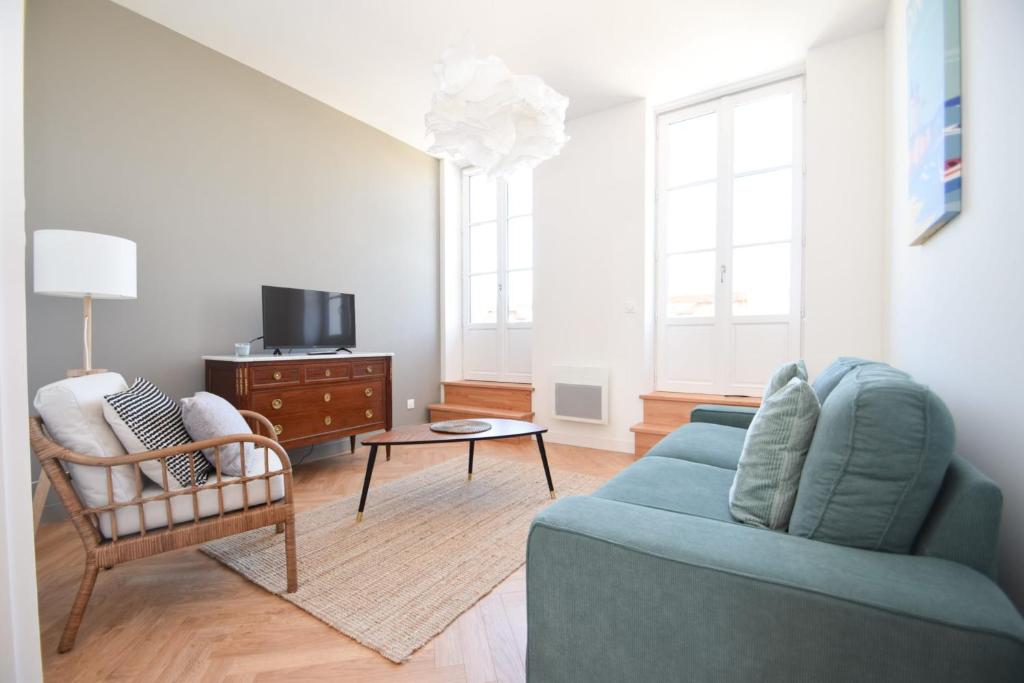 Appt 3 pièces haut de gamme dans la " Villa Hortense" à 200 m plage