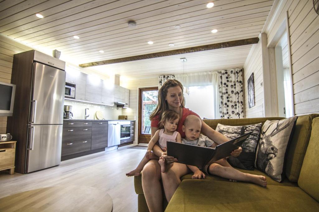 Апартаменты (Апартаменты с 3 спальнями и сауной), Vuokatinmaa Holiday Apartments