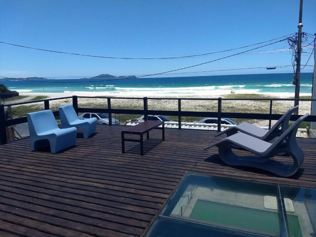 Casa do Beiral Azul 5 Qts Pé na areia Piscina