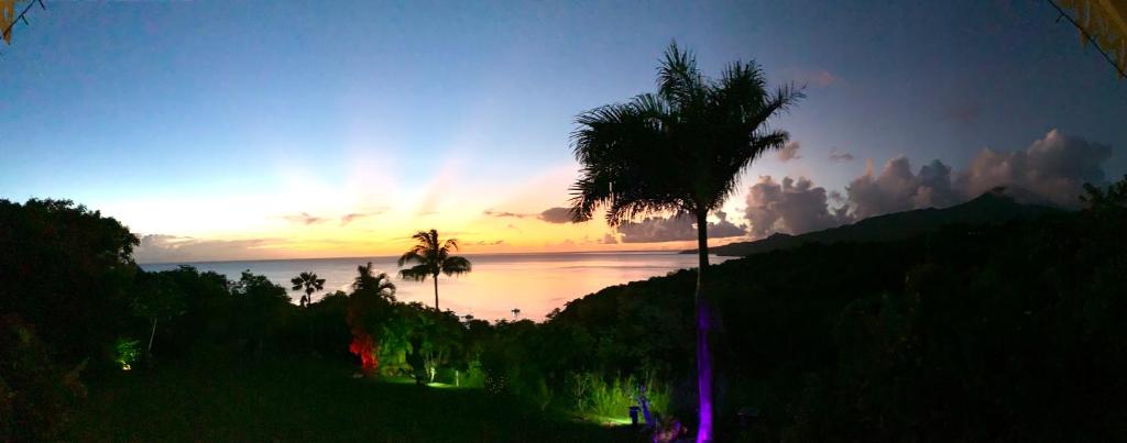 LODGE COLIBRIS vue panoramique mer et montagne pelée , 500 m plage dans un parc , Calme assuré Idéal pour découvrir le nord Caraïbes photo 1