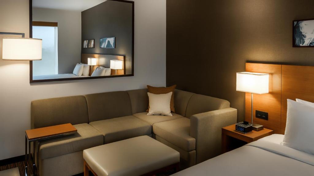 Трехместный (Номер Hyatt Place с кроватью размера «king-size» и с диваном-кроватью), Hyatt Place Gurgaon/Udyog Vihar