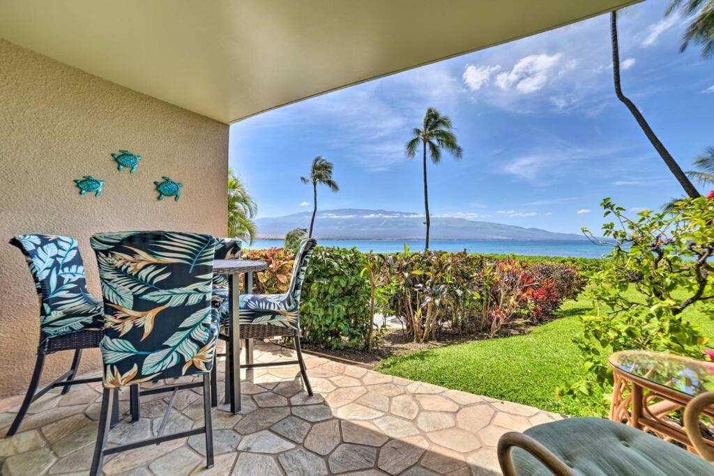 Stunning Maui Direct Ocean front on the beach, Walk to beach from Condo, Watch Turtles, Whales, AC in all rooms ocean view Pool and Spa image