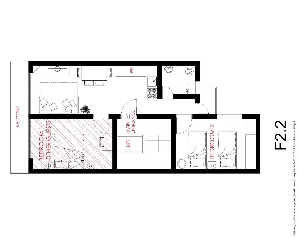 F2 2 Lovely room, living and bathroom shared , St Julians photo 4