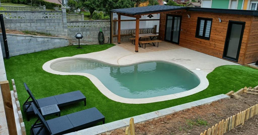 Cabaña con piscina, urb. privada. Playa. photo 3