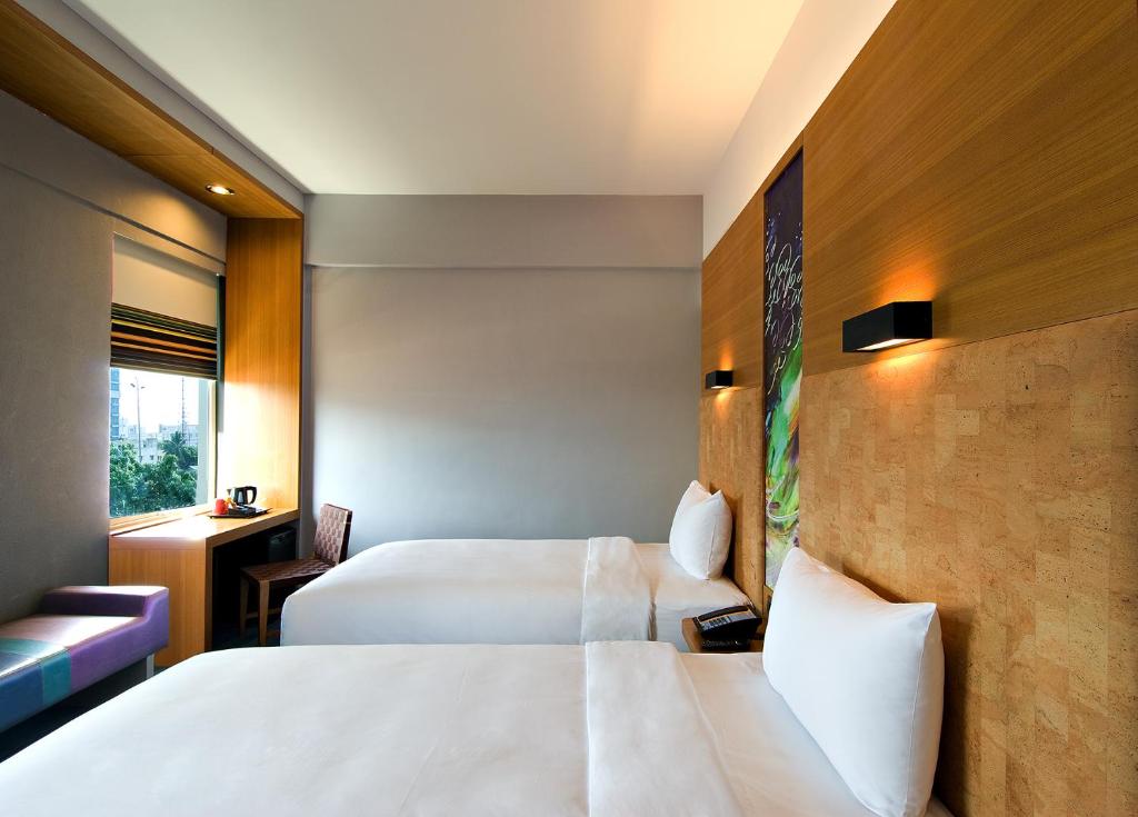 Двухместный (Premier Room, Guest room, 2 Queen), Aloft Chennai OMR IT Expressway