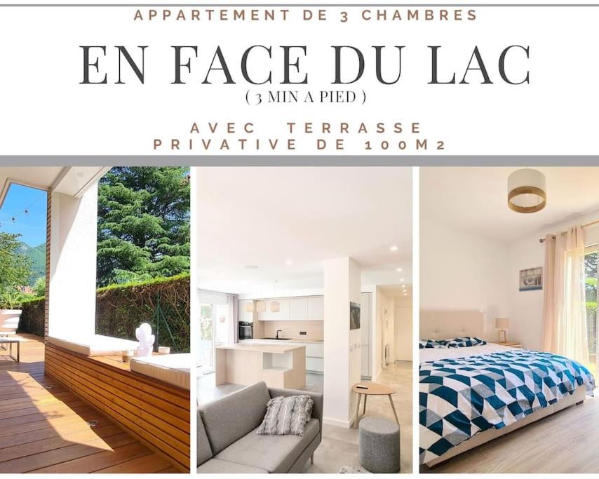 Proche du lac et des commerces, appartement neuf, au calme, avec 3 chambres et une grande terrasse