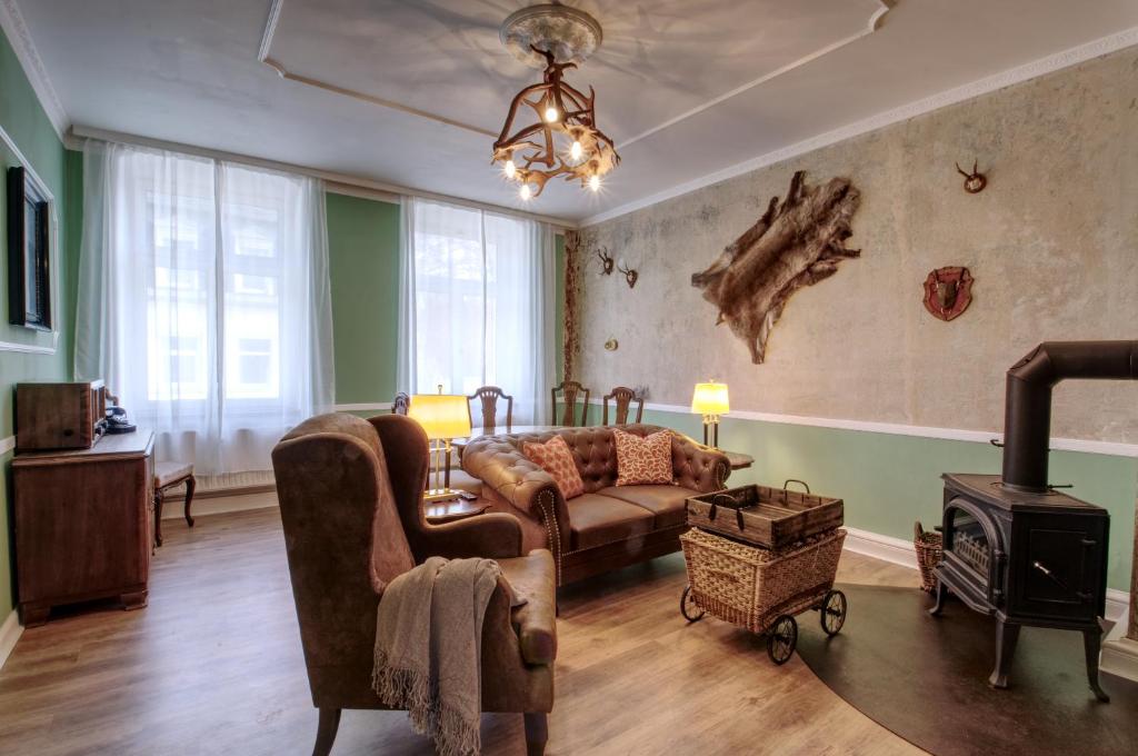 Ferienwohnung Herrenzimmer mit Kamin und Terrasse photo 4
