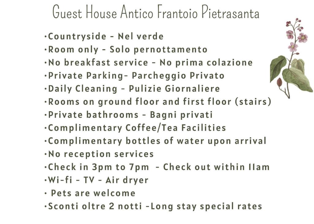Guest House Antico Frantoio Pietrasanta Affittacamere photo 1