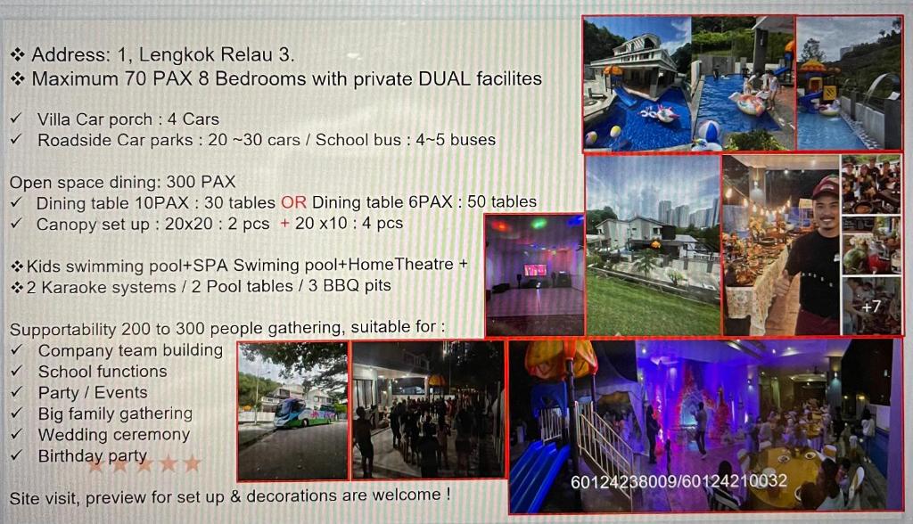 Villa 16pax 3BR with Spa Pool n Pool Table near SPICE ARENA photo 1