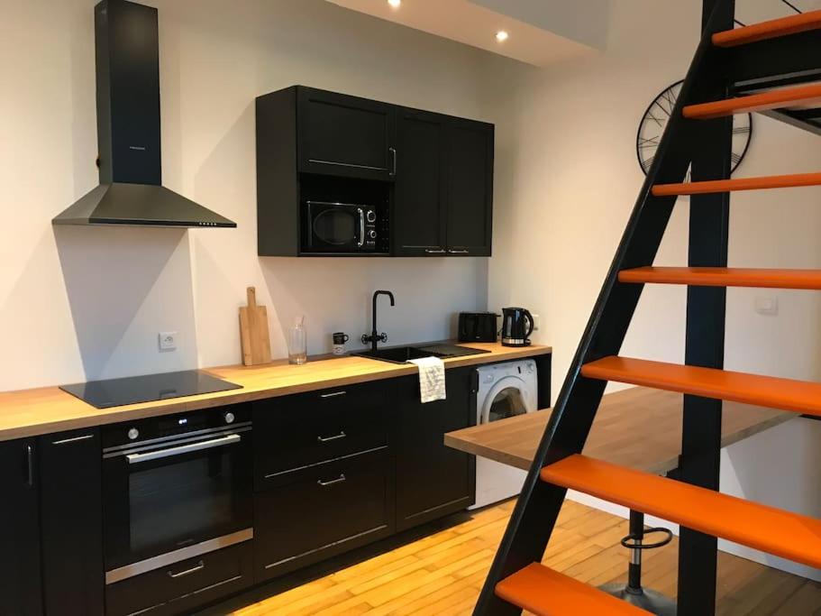 Studio - Mezzanine - Style loft industriel