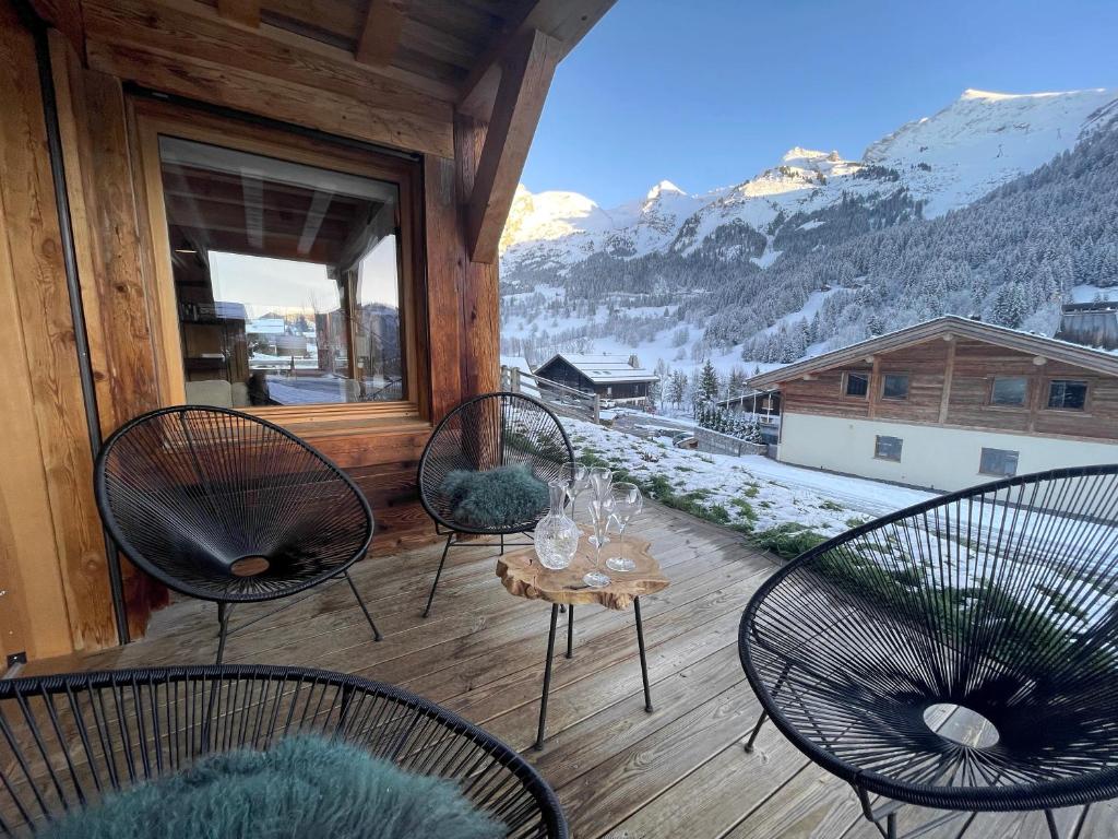 Chalet Sable, charmant chalet face aux montagnes photo 2