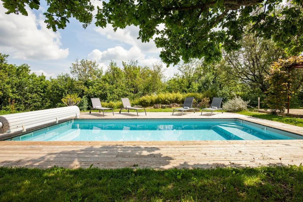 Les Trigones du Causse -Maison atypique avec Piscine Privée photo 4