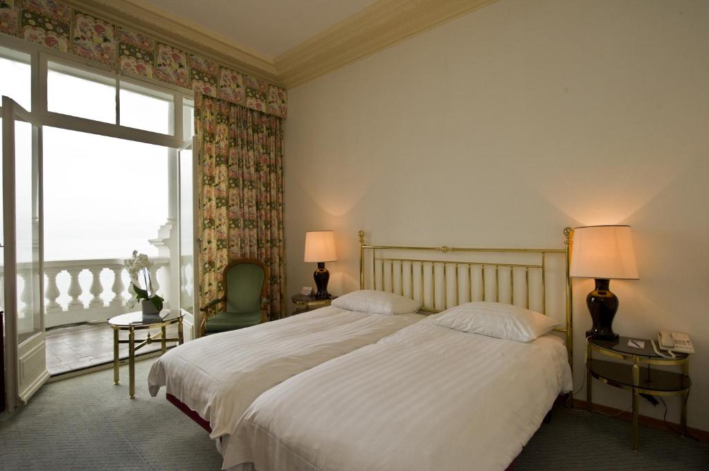 Одноместный (Стандартный одноместный номер с балконом и видом на озеро), Hôtel du Grand Lac Excelsior