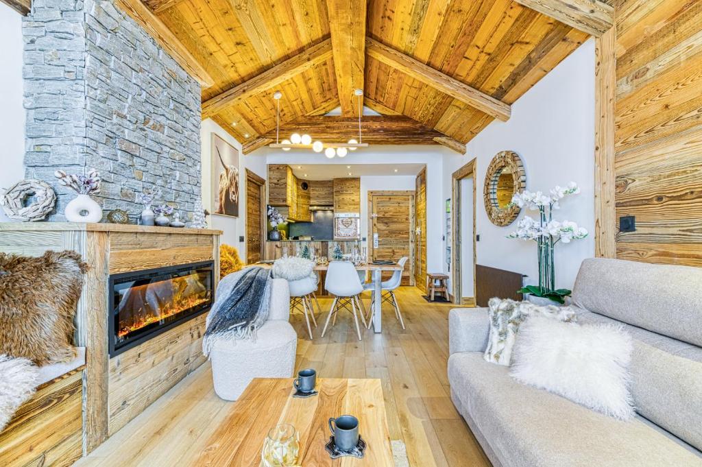 Appartement style chalet 5* vue Mont-Blanc - Arc 1950 photo 1