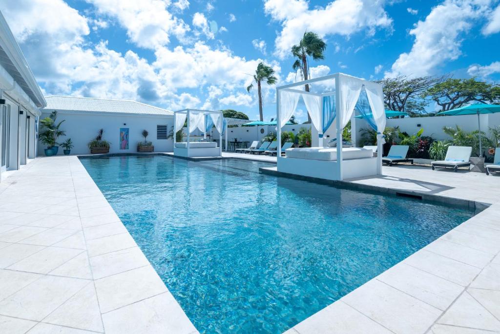 Infinity Blue Villa 180° ocean view -Beach access -Terres Basses photo 4
