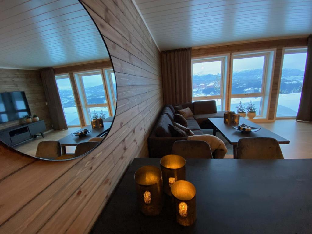 New modern apartment with great view - ski in & out photo 3