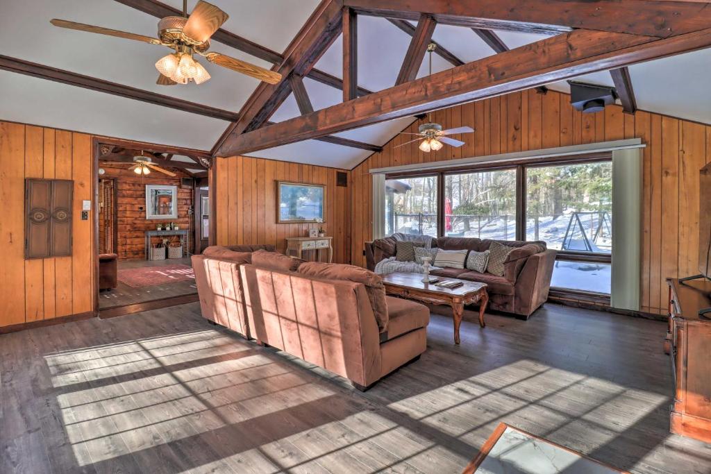 Rustic Lake Harmony Home with Fire Pit and Hot Tub! photo 3