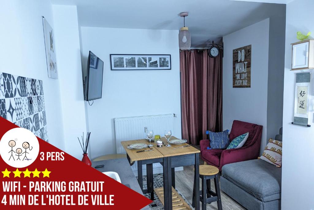 Beau-Jean, Un Cocon Sympa 5 min à Pied du Centre-Ville, Parking Privé, à 10 min du CHU photo 3