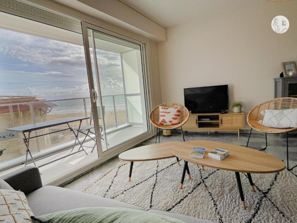 Au85, Bel appartement, vue océan, pied de la plage photo 3