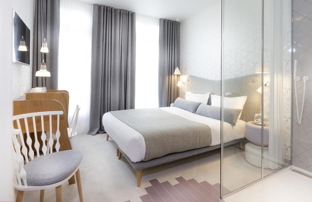 Двухместный (Улучшенный двухместный номер с 1 кроватью), Hotel le Lapin Blanc