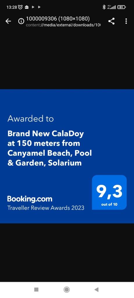 Brand New CalaDoy at 150 meters from Canyamel Beach, Pool & Garden, Solarium photo 1