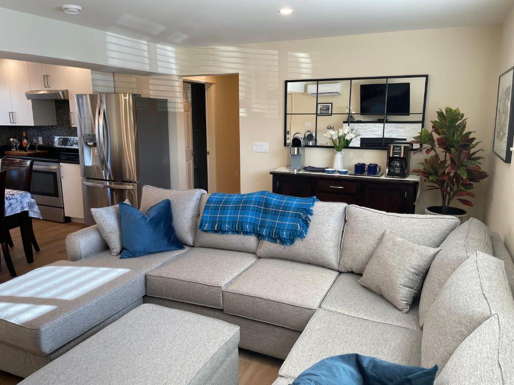 Bright poolside walkout two bedroom basement suite in the Okanagan photo 2