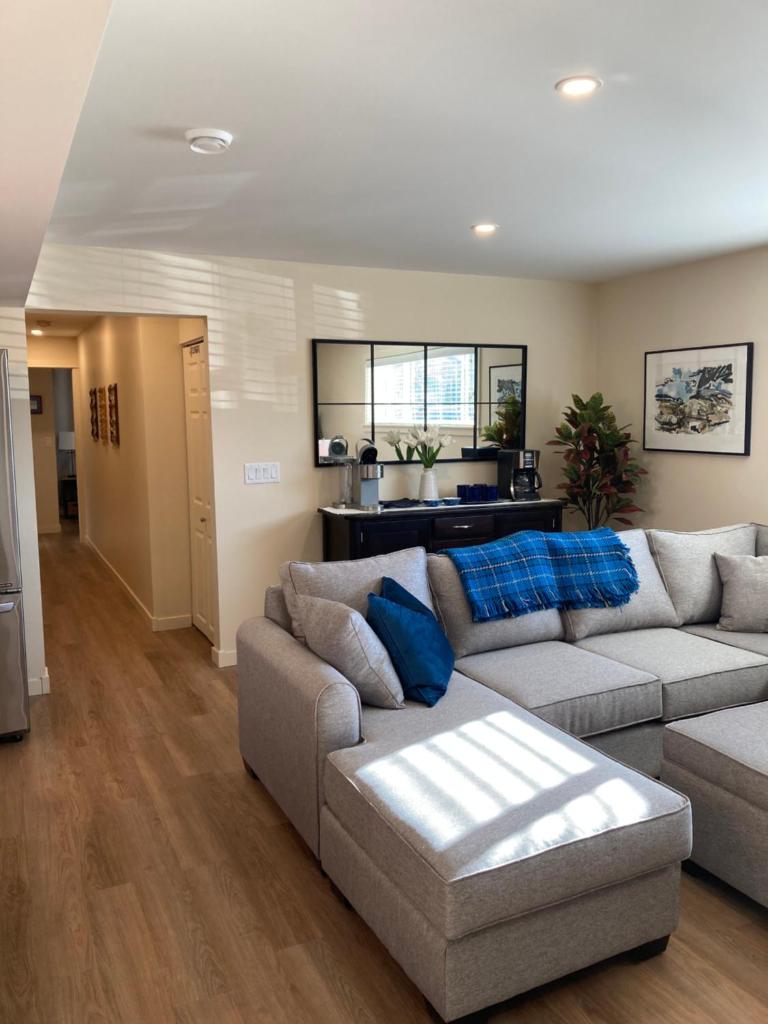 Bright poolside walkout two bedroom basement suite in the Okanagan photo 4