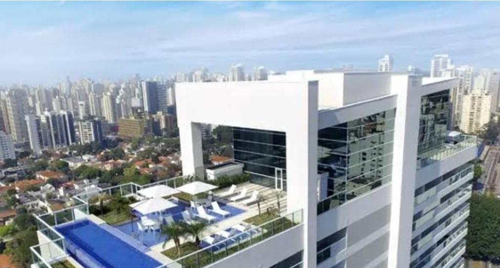 Studio SP Campo Belo garagem piscina sauna quadra de tenis