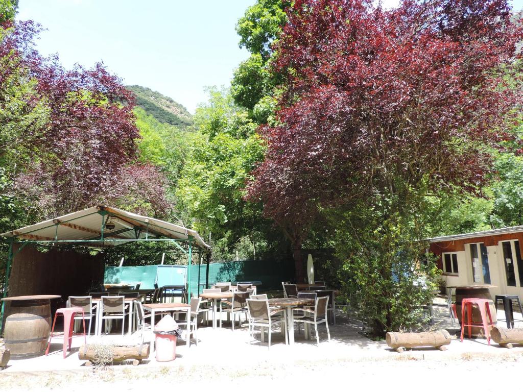 mobil home dans camping 3 etoiles mas de lastourg avec piscine,snack, photo 3