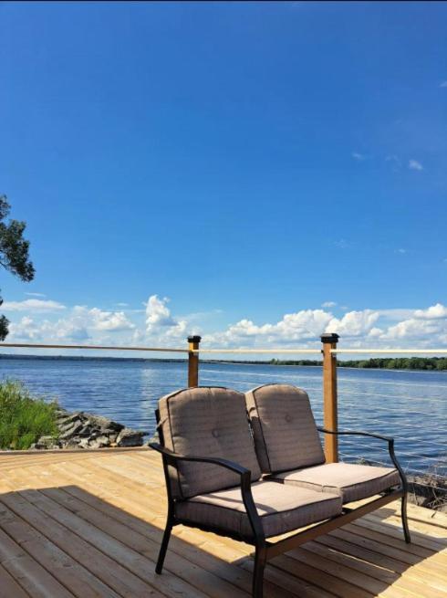 Lakefront house with Firepit