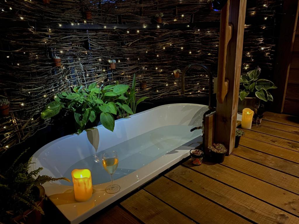 Dôl Swynol Glamping Luxury cabin with outdoor bath photo 3