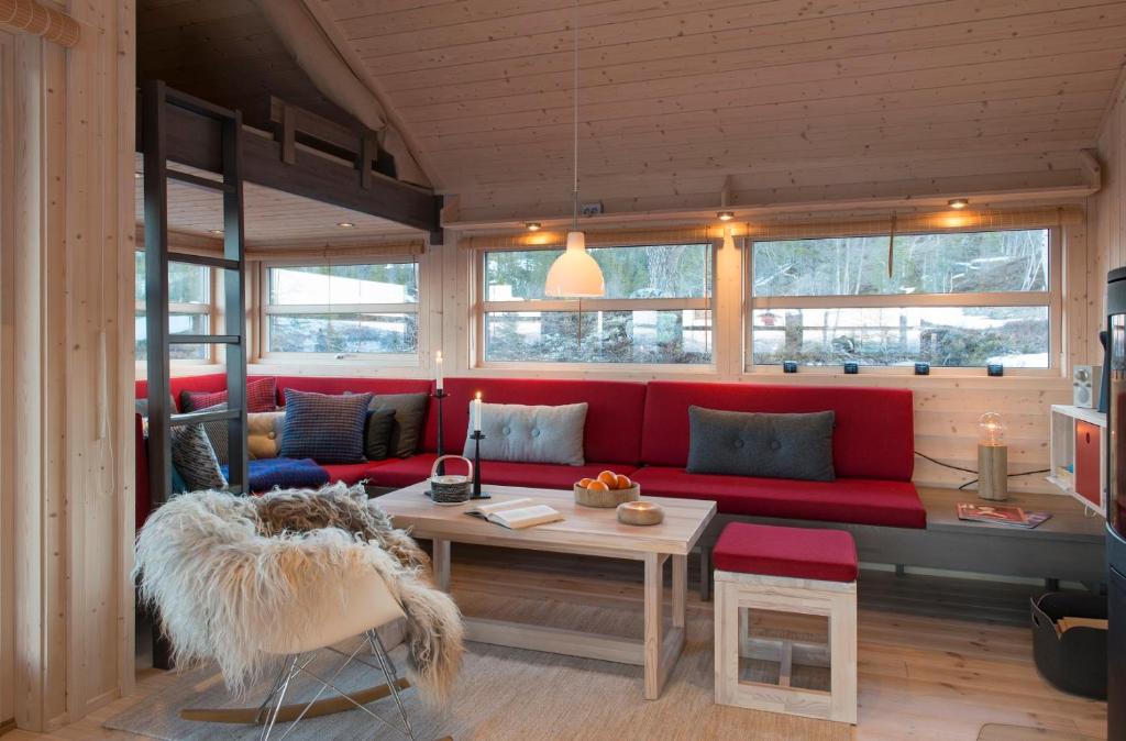 Sørbølhytta - cabin in Flå with design interior and climbing wall for the kids photo 2