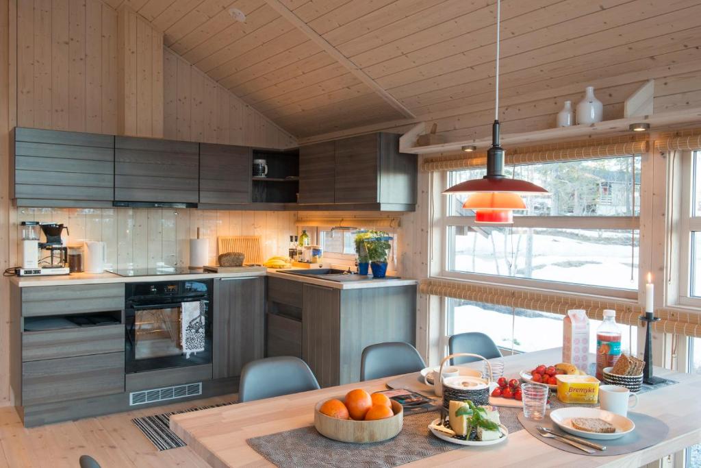 Sørbølhytta - cabin in Flå with design interior and climbing wall for the kids photo 4