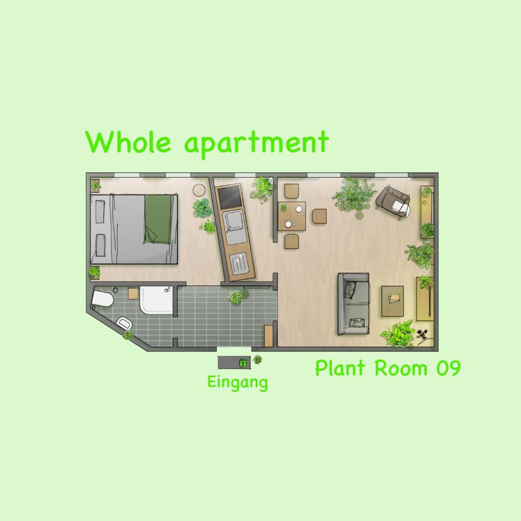 (PLANTROOM9)Ganze Wohnung allein photo 1