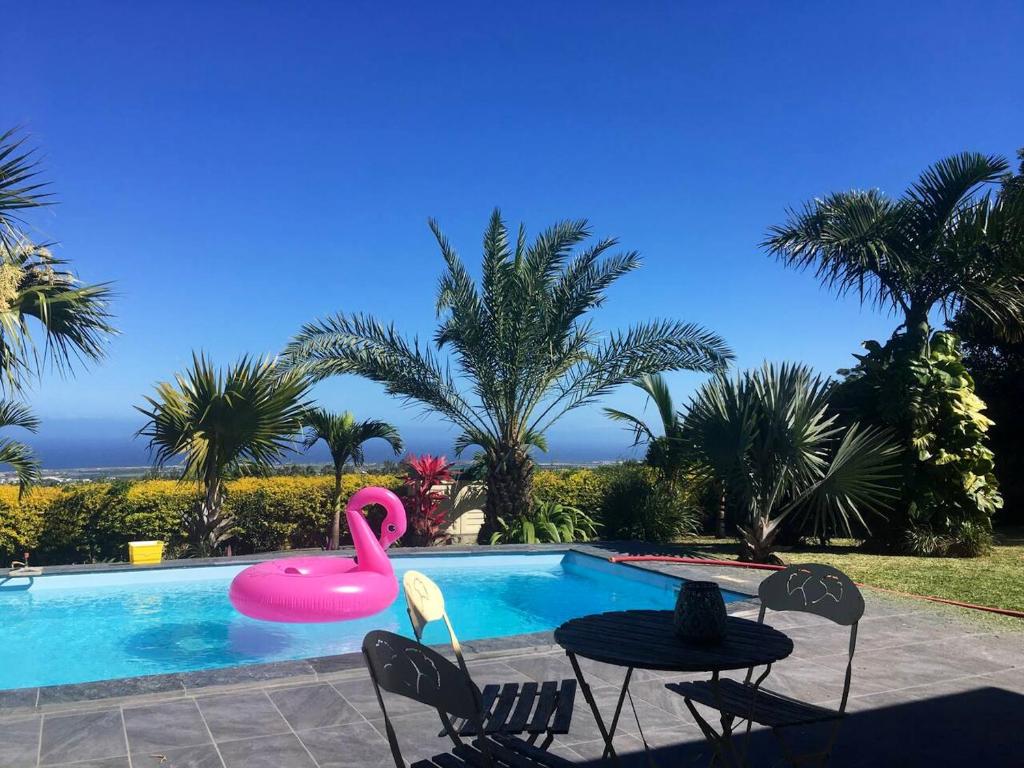 Villa de 4 chambres avec vue sur la mer piscine privee et jardin clos a Ravine des Cabris