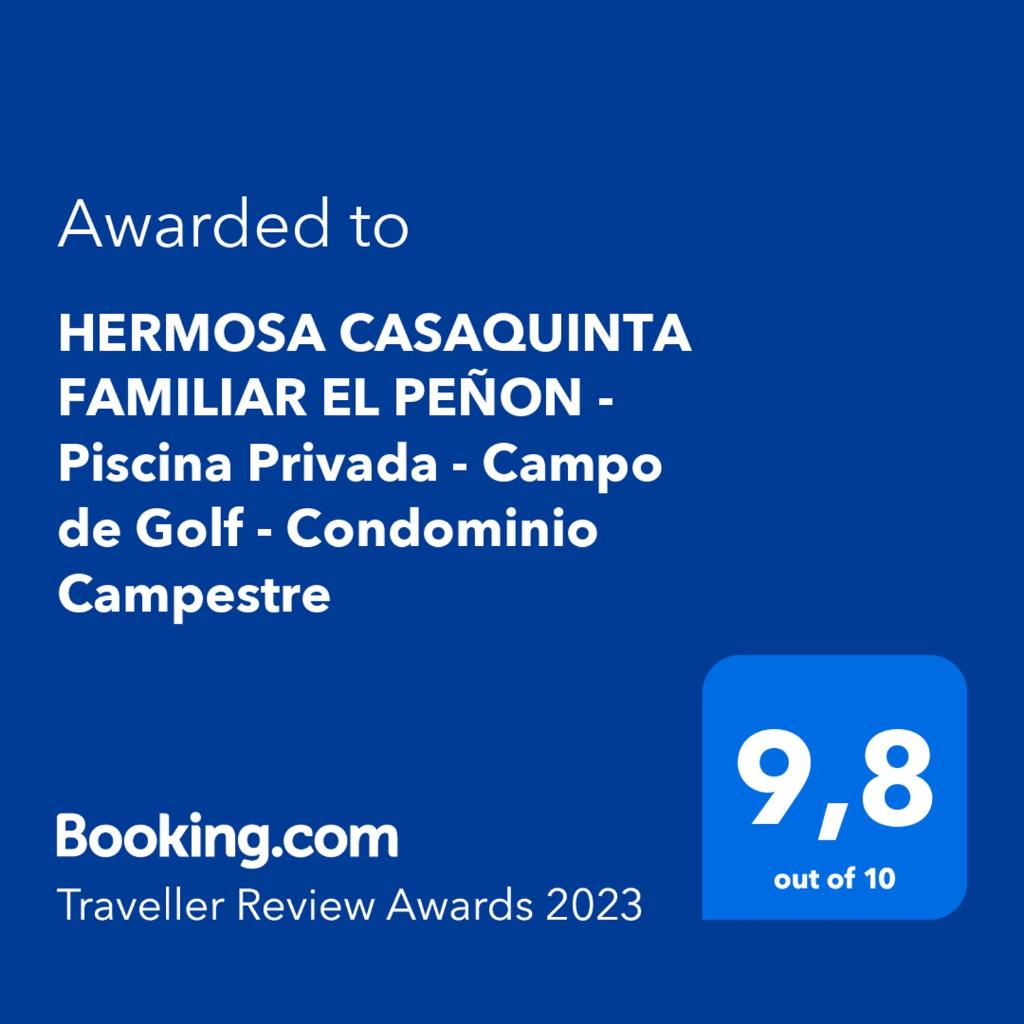 HERMOSA CASAQUINTA FAMILIAR CONDOMINIO CAMPESTRE EL PEÑON Piscina Privada Campo de Golf photo 2