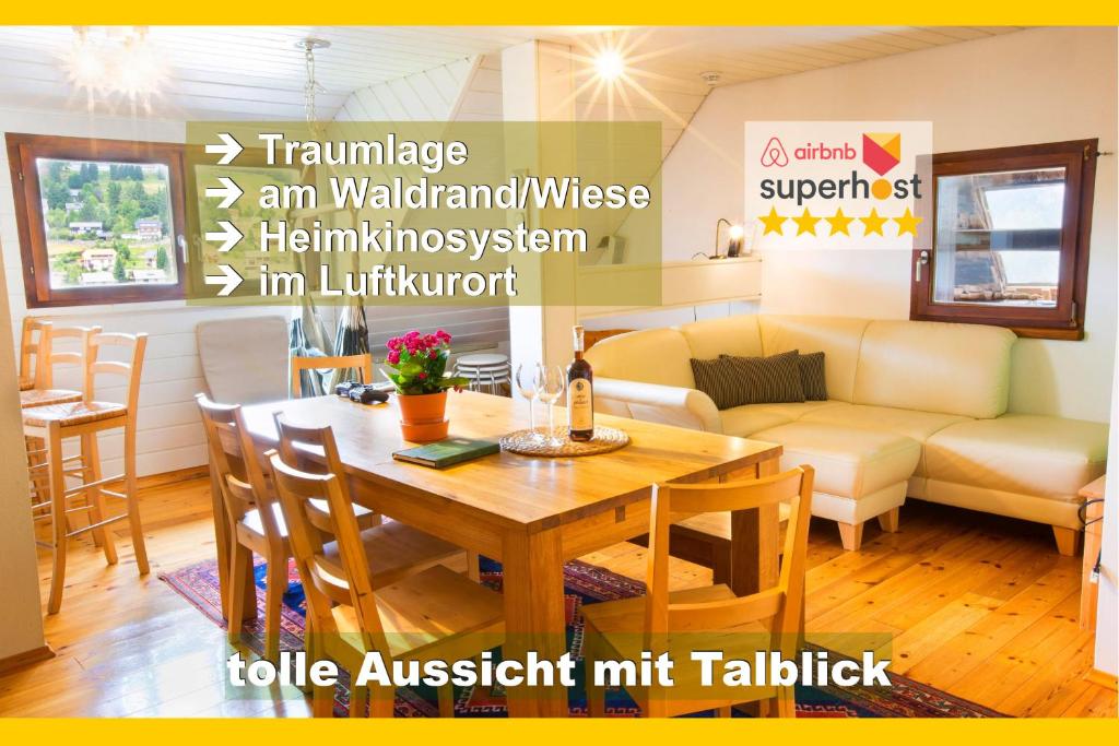 Wohlfühl-Ferienwohnung 80 qm, 8 Personen, Aussicht & Heimkino