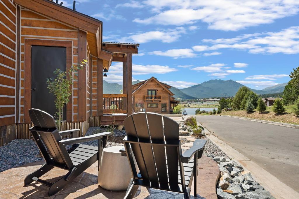 Estes Dream Brand New End Unit with Two Patios Indoor and Outdoor Fireplace and Jacuzzi image