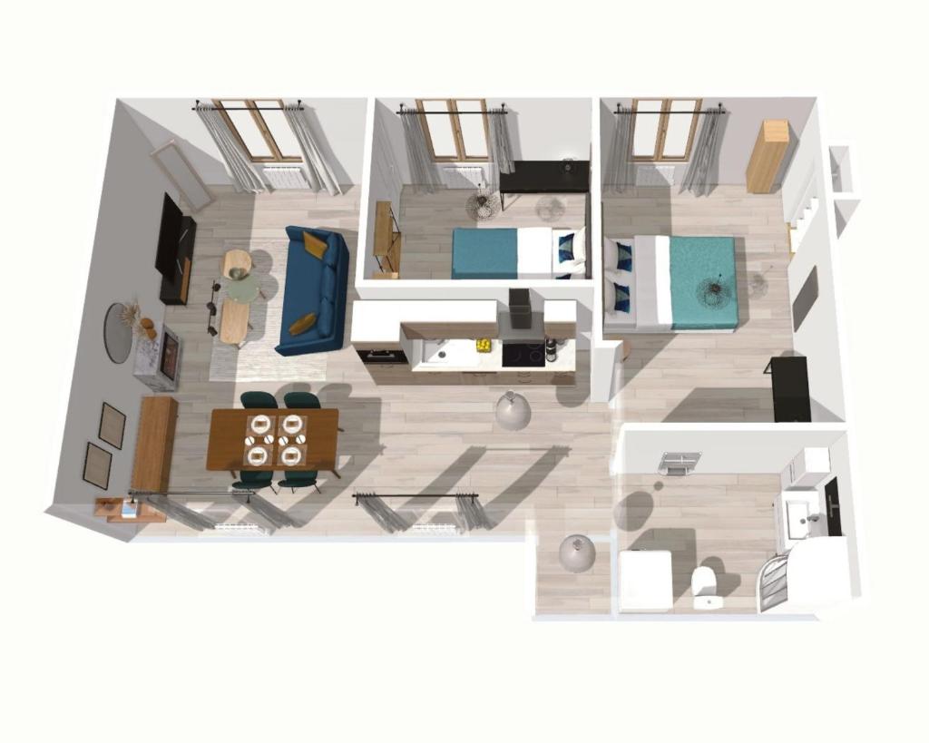 ArtSmalt *Idéal Pro * Proche commerces * 2 chambres * Tout confort photo 4
