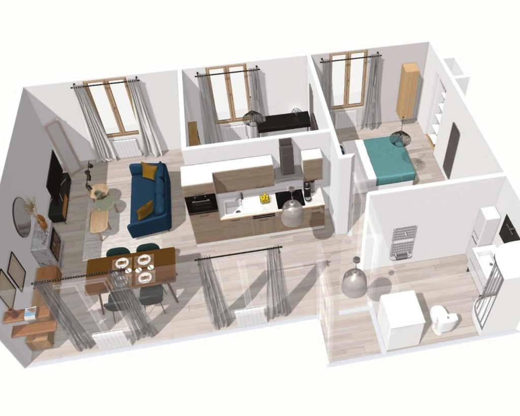 ArtSmalt *Idéal Pro * Proche commerces * 2 chambres * Tout confort photo 3