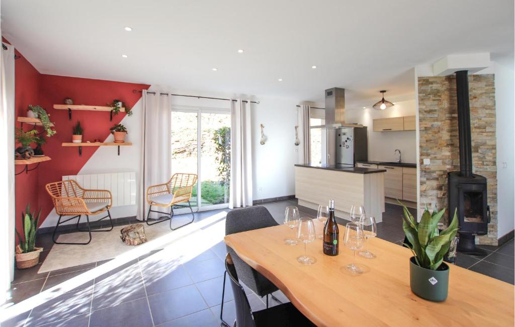 Nice Home In La Valla En Gier With Outdoor Swimming Pool, Wifi And 3 Bedrooms photo 3