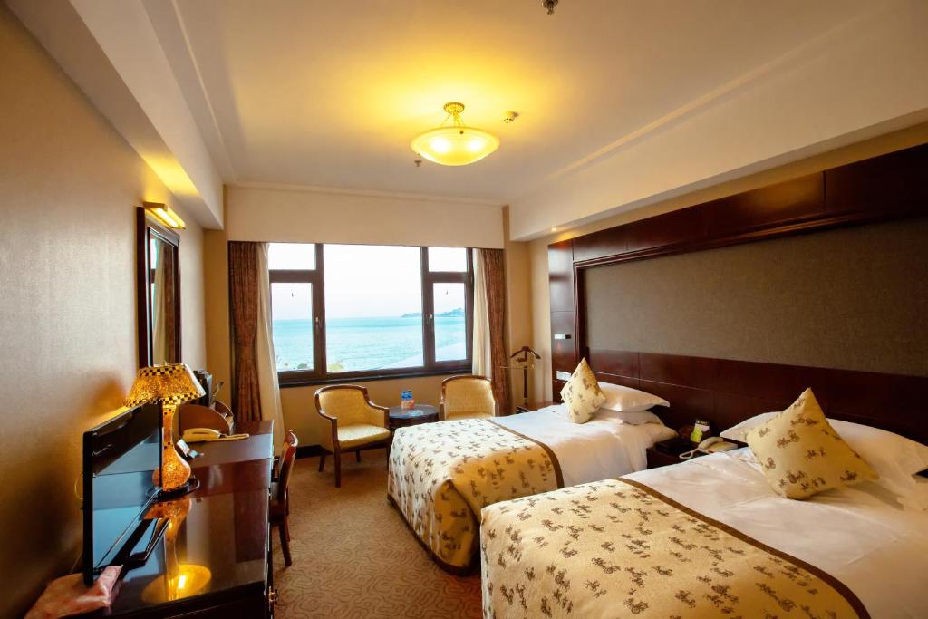 Двухместный (Mainland Chinese Citizen - Twin Room with Sea View), Yantai Golden Gulf Hotel