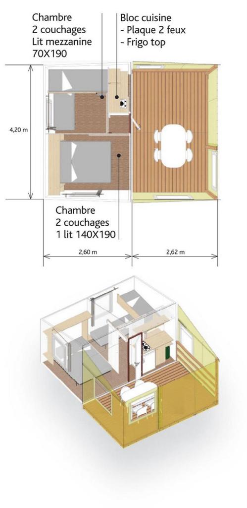 locationestivale40 Bungalow petit budget océan forêt photo 4