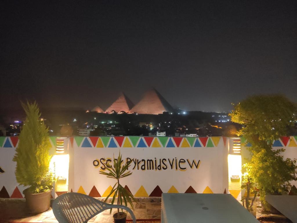 Oscar pyramids view