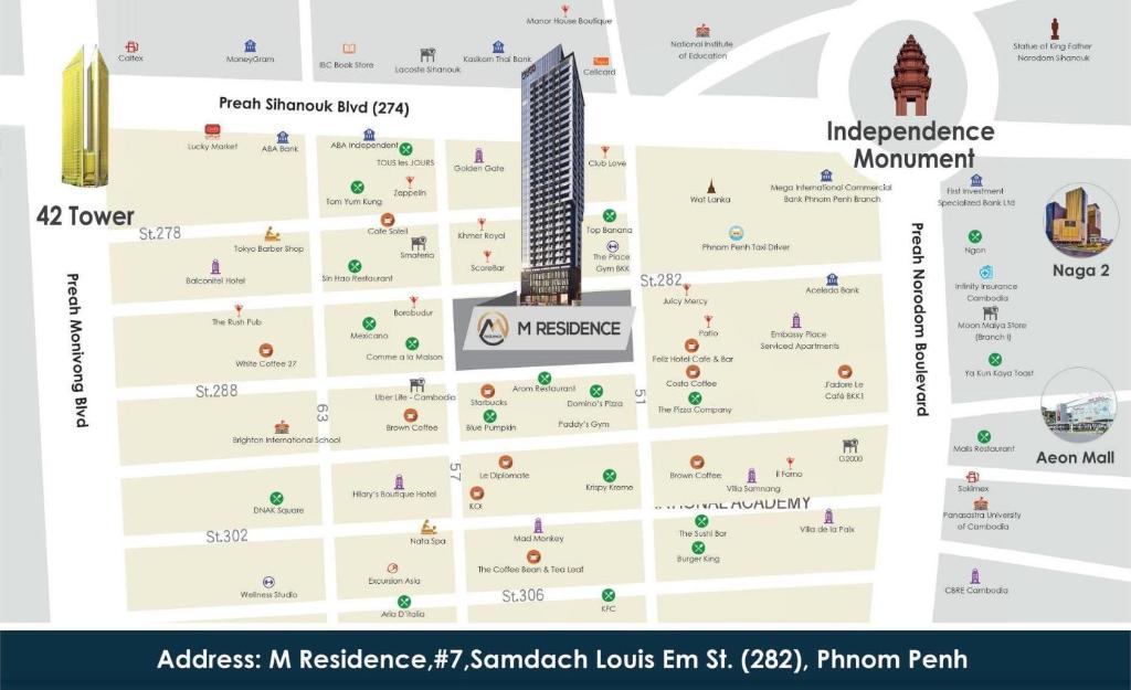 21B No.1 Best Location In Phnom Penh Capital, Swimming Pool & Gyms photo 2