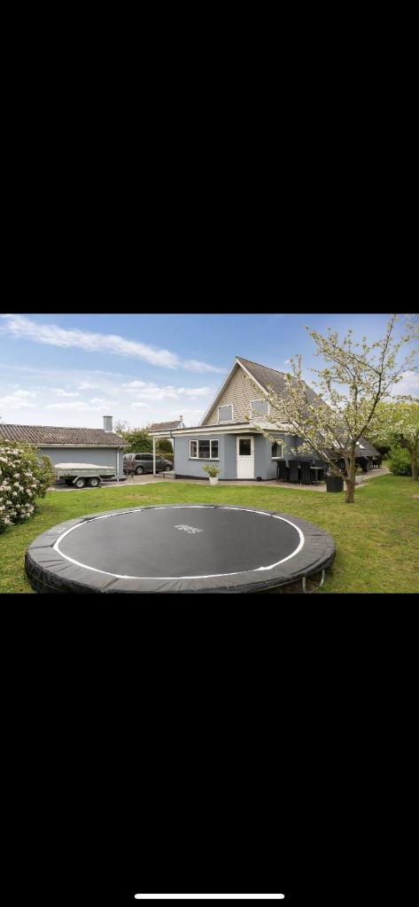 Big villa in stege near møns klint with trampolin