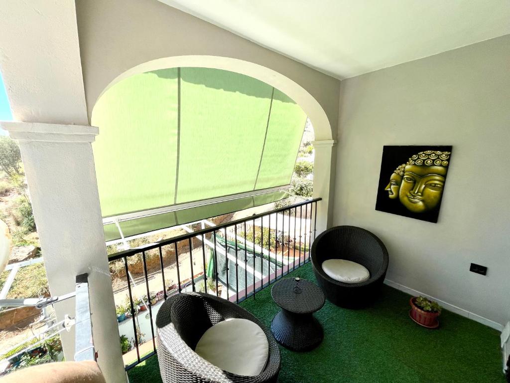 Cozy studio in benajarafe with chimney photo 3