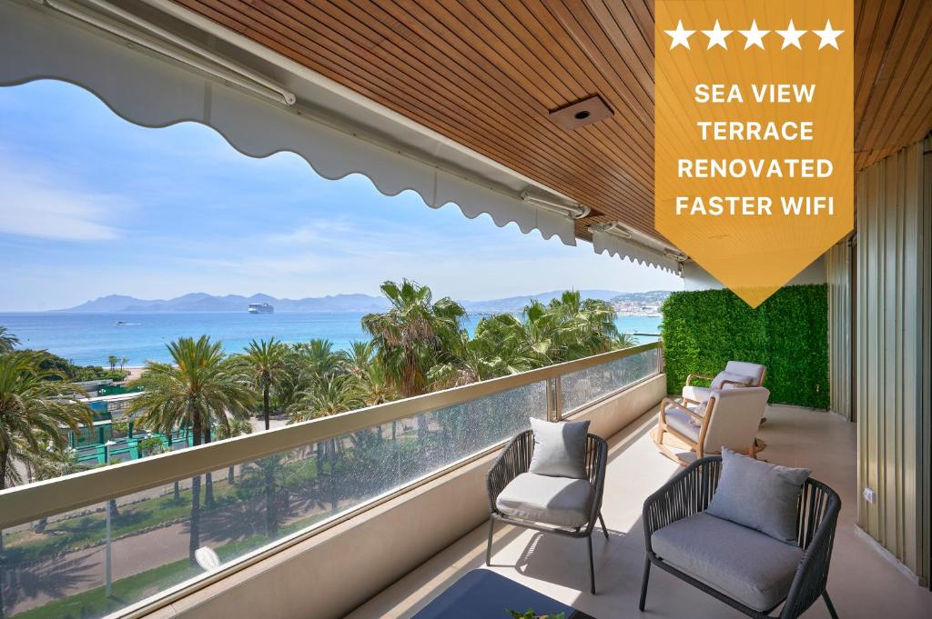 La REALE 2 BEDS CROISETTE BEACHES Sea VIEW Parking FREE